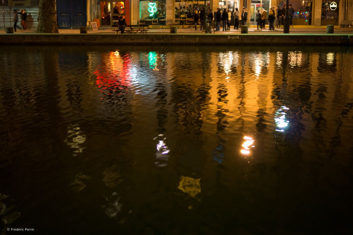 Night Colors on the Canal Saint-Martin